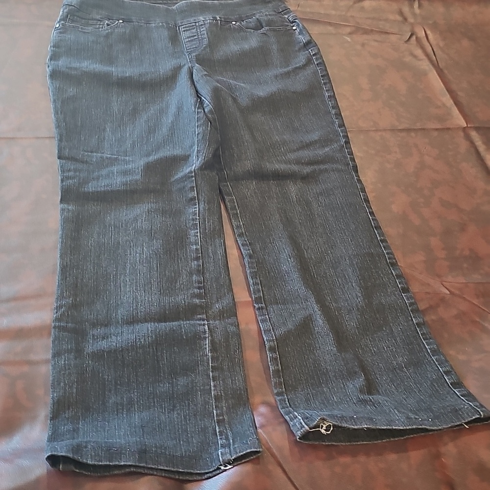 N Black Washed D & Co Jeans Sz 12 - Picture 2 of 4